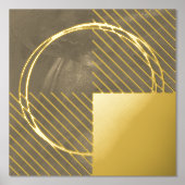 Minimaler moderner Abstrakt-brauner Blattdruck Foliendrucke (Vorderseite)