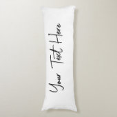 Minimaler, moderner, benutzerdefinierter Text Seitenschläferkissen (Vorderseite Vertikal)