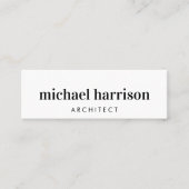 Minimaler moderner Beruflicher QR-Code Mini Visitenkarte (Vorderseite)