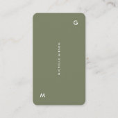 Minimaler moderner Beruflicher Therapeut Visitenkarte (Vorderseite)