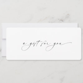 Minimaler moderner Eleganter Geschenkgutschein