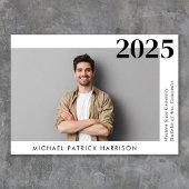 Minimaler moderner Foto Abschluss Ankündigung