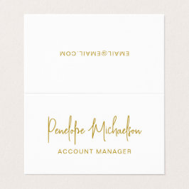 Minimaler moderner Goldfarbensatz und QR-Code Visitenkarten