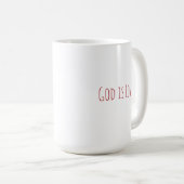 Minimaler Moderner Gott ist Liebe Kaffeetasse (VorderseiteRechts)