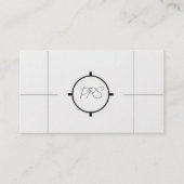 Minimaler moderner Grafikdesigner QR-Code Visitenkarte (Vorderseite)