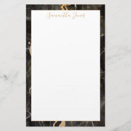 Minimaler moderner Individuelle Name aus schwarzem Briefpapier
