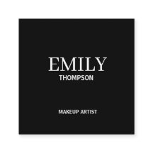 Minimaler moderner Makeup-Künstler Schwarz-weiß