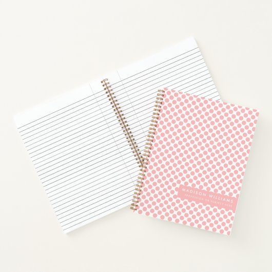 Minimaler moderner Punkt Notizblock (Innenseite)