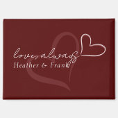 Minimaler moderner romantischer schicker Valentins Magnet (Vorderseite)