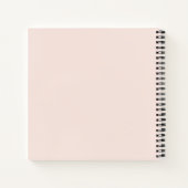 Minimaler Monogram Moderner Skriptpinsel Personali Notizblock (Rückseite)