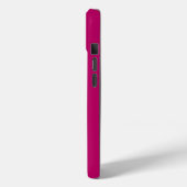 Minimaler Monogramm - heißer Rosa Case-Mate iPhone Hülle (Rückseite / Links)
