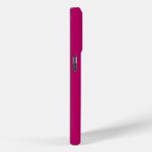 Minimaler Monogramm - heißer Rosa Case-Mate iPhone Hülle (Rückseite / Rechts)