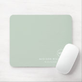 Minimaler Monogramm-Maus-Pad Mousepad (Mit Mouse)