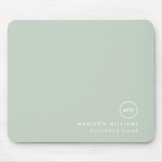 Minimaler Monogramm-Maus-Pad Mousepad (Vorne)