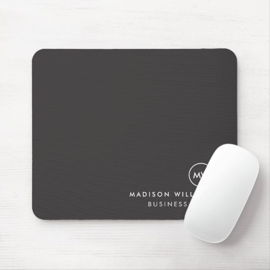 Minimaler Monogramm-Maus-Pad Mousepad (Mit Mouse)