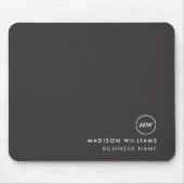 Minimaler Monogramm-Maus-Pad Mousepad (Vorne)