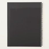 Minimaler Monogramm-Planer Planer (Rückseite)