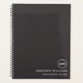 Minimaler Monogramm-Planer Planer (Vorderseite)