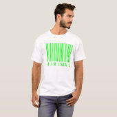 minimaler Musikbarcodeentwurf T-Shirt (Vorne ganz)