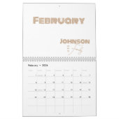 Minimaler Name der Typografie Kalender (Feb 2026)