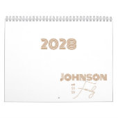 Minimaler Name der Typografie Kalender (Titelbild)