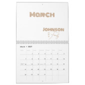 Minimaler Name der Typografie Kalender (Mär 2027)