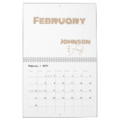 Minimaler Name der Typografie Kalender (Feb 2027)
