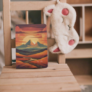 Minimaler Name der Vintagen Sunset-Anzeige Planer