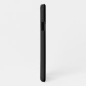 Minimaler Name für personalisierte Schwarze Modern iPhone Hülle (Rechte Seite)