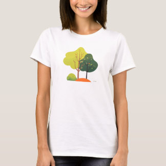 Minimaler Naturbaum Frauen Casual T-Shirt