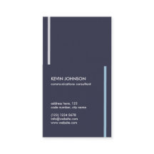 Minimaler Navy blue masculine professional card