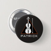 Minimaler negativer Violinraum Moderner Violinist Button (Vorne & Hinten)