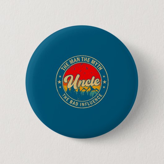 Minimaler Onkel-Mann-Mythos Schlechter Einfluss Button (Vorderseite)
