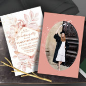 Minimaler Pampas-Abschluss für Wasserfarben Einladung