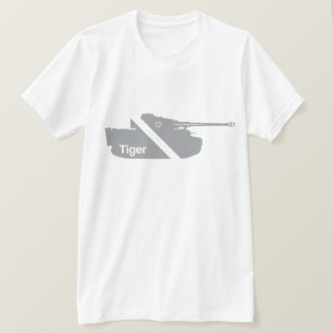 Minimaler Panzerkampfwagen VI, grau - weiß T-Shirt