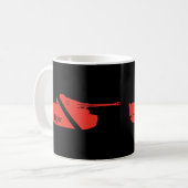 Minimaler Panzerkampfwagen VI, rot - schwarz Kaffeetasse (Vorderseite Links)