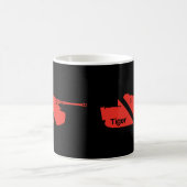 Minimaler Panzerkampfwagen VI, rot - schwarz Kaffeetasse (Mittel)