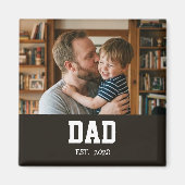 Minimaler Papa Established Vatertag Geschenk Magne Magnet (Vorne)