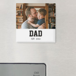 Minimaler Papa Established Vatertag Geschenk Magne Magnet