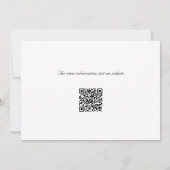 Minimaler Papierflieger Save The Date (Rückseite)