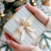 Minimaler Pastel Blue Stripe Geschenkpapier