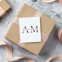 Minimaler Pastelrosa Anfangskleber und Personalisi