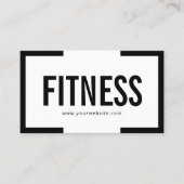Minimaler Personal Trainer für die Black Frame Fit Visitenkarte (Vorderseite)