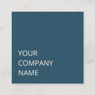 Minimaler Personalisierter Blue Custom QR Code Quadratische Visitenkarte