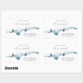 Minimaler personalisierter Farbwald Rechteckiger Aufkleber (Blatt)