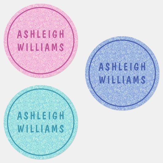 Minimaler Personalisierter Mädchenname Etiketten (Gruppe)