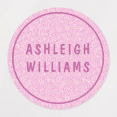 Minimaler Personalisierter Mädchenname Etiketten (Design 1)