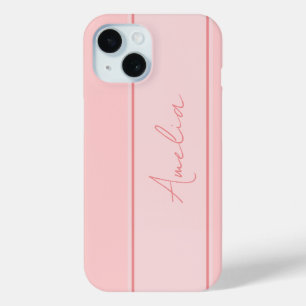 Minimaler Personalisierter Rosa Case-Mate iPhone Hülle