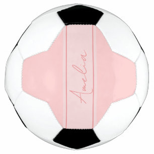 Minimaler Personalisierter Rosa Fußball