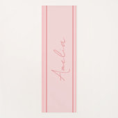 Minimaler Personalisierter Rosa Yogamatte (Vorderseite)